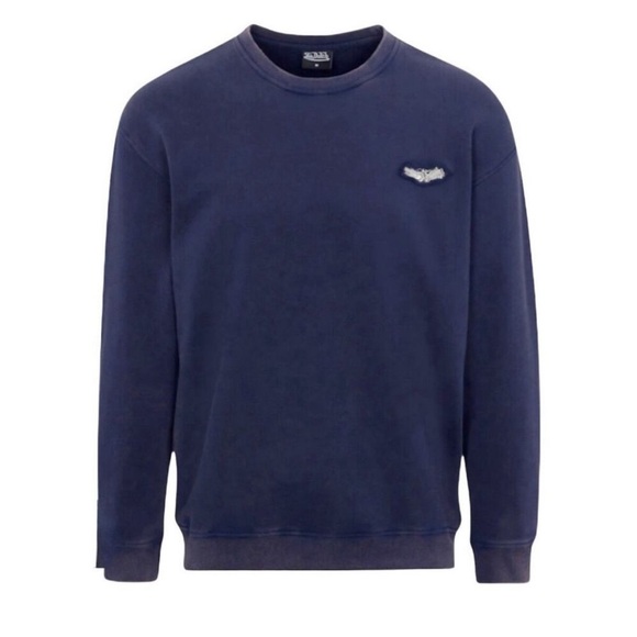 Von Dutch NWT Terry Crew Sweatshirt NAVY size MEDIUM - Picture 2 of 6